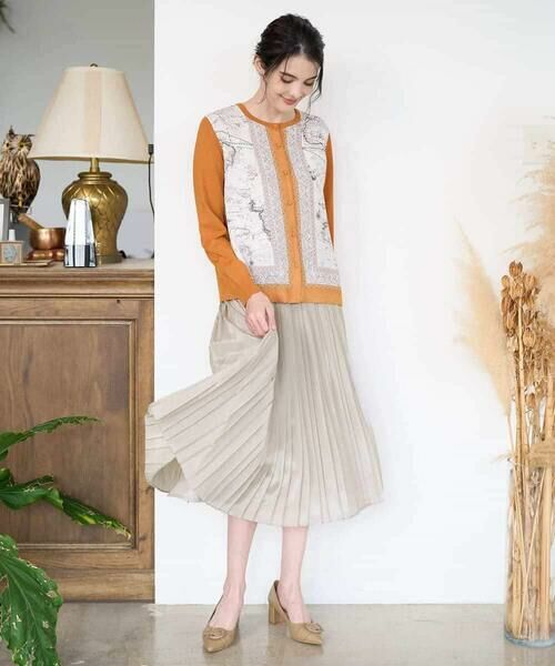 Maison de CINQ / メゾン ドゥ サンク セットアップ | [アンサンブル対応]アートプリントドッキングニットカーディガン | 詳細17