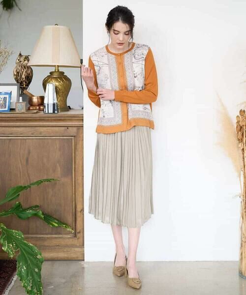 Maison de CINQ / メゾン ドゥ サンク セットアップ | [アンサンブル対応]アートプリントドッキングニットカーディガン | 詳細18