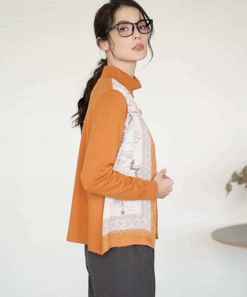 Maison de CINQ / メゾン ドゥ サンク セットアップ | [アンサンブル対応]アートプリントドッキングニットカーディガン | 詳細5