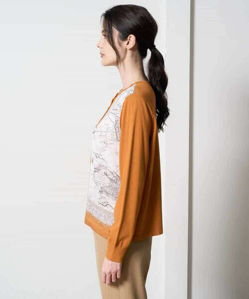 Maison de CINQ / メゾン ドゥ サンク セットアップ | [アンサンブル対応]アートプリントドッキングニットカーディガン | 詳細6