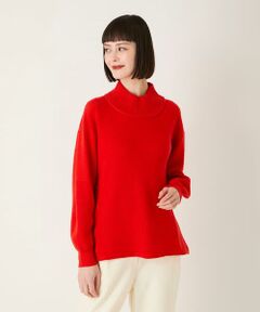 Maison de CINQ / メゾン ドゥ サンク ニット・セーター | 【小さいサイズ】リブネックデザインウールニットプルオーバー