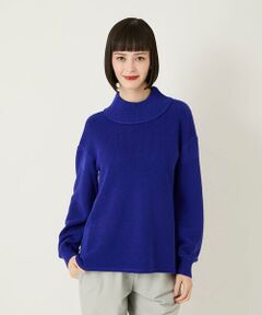 Maison de CINQ / メゾン ドゥ サンク ニット・セーター | 【小さいサイズ】リブネックデザインウールニットプルオーバー