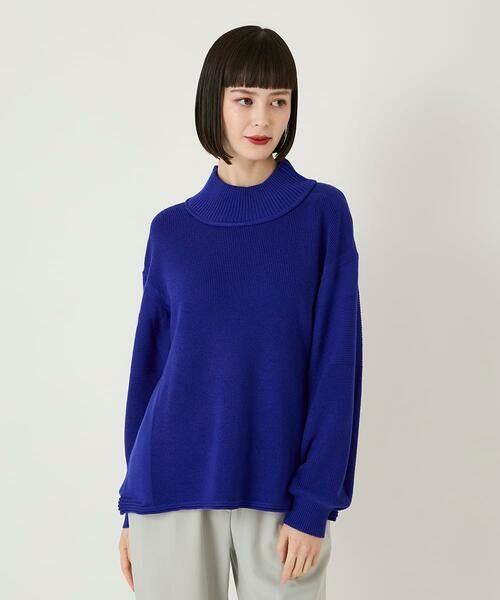 Maison de CINQ / メゾン ドゥ サンク ニット・セーター | 【小さいサイズ】リブネックデザインウールニットプルオーバー | 詳細2