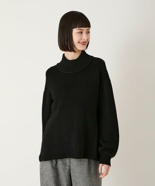 Maison de CINQ / メゾン ドゥ サンク ニット・セーター | 【小さいサイズ】リブネックデザインウールニットプルオーバー | 詳細3