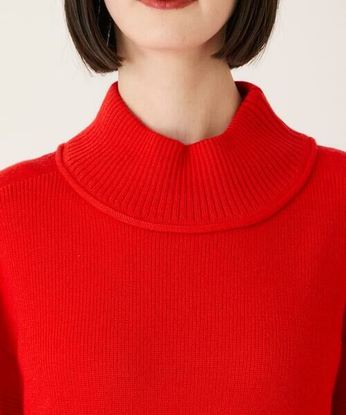 Maison de CINQ / メゾン ドゥ サンク ニット・セーター | 【小さいサイズ】リブネックデザインウールニットプルオーバー | 詳細6