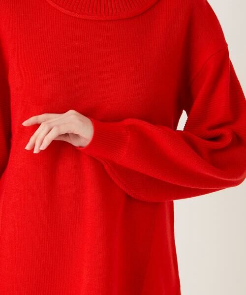 Maison de CINQ / メゾン ドゥ サンク ニット・セーター | 【小さいサイズ】リブネックデザインウールニットプルオーバー | 詳細7