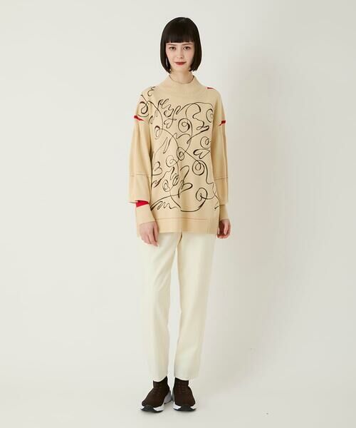 Maison de CINQ / メゾン ドゥ サンク ニット・セーター | 【小さいサイズ】ニュアンス刺繍アクセントニットプルオーバー | 詳細10