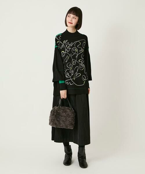 Maison de CINQ / メゾン ドゥ サンク ニット・セーター | 【小さいサイズ】ニュアンス刺繍アクセントニットプルオーバー | 詳細17