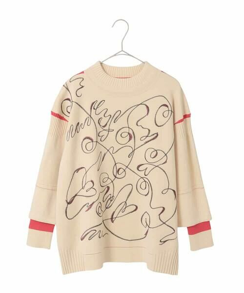 Maison de CINQ / メゾン ドゥ サンク ニット・セーター | 【小さいサイズ】ニュアンス刺繍アクセントニットプルオーバー | 詳細19