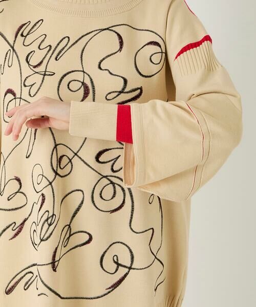 Maison de CINQ / メゾン ドゥ サンク ニット・セーター | 【小さいサイズ】ニュアンス刺繍アクセントニットプルオーバー | 詳細6