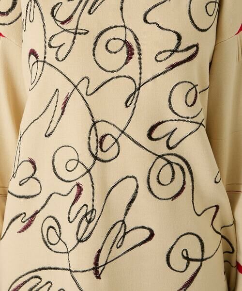 Maison de CINQ / メゾン ドゥ サンク ニット・セーター | 【小さいサイズ】ニュアンス刺繍アクセントニットプルオーバー | 詳細8