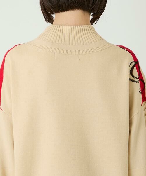 Maison de CINQ / メゾン ドゥ サンク ニット・セーター | 【小さいサイズ】ニュアンス刺繍アクセントニットプルオーバー | 詳細9