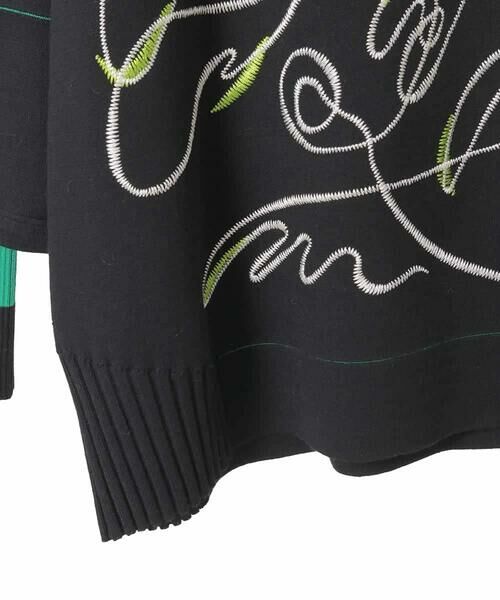 Maison de CINQ / メゾン ドゥ サンク ニット・セーター | 【小さいサイズ】ニュアンス刺繍アクセントニットプルオーバー | 詳細24