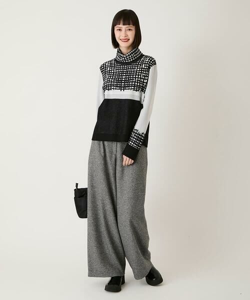 Maison de CINQ / メゾン ドゥ サンク ニット・セーター | 【小さいサイズ】チェックアクセントタートルネックニット | 詳細11