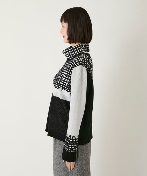 Maison de CINQ / メゾン ドゥ サンク ニット・セーター | 【小さいサイズ】チェックアクセントタートルネックニット | 詳細2