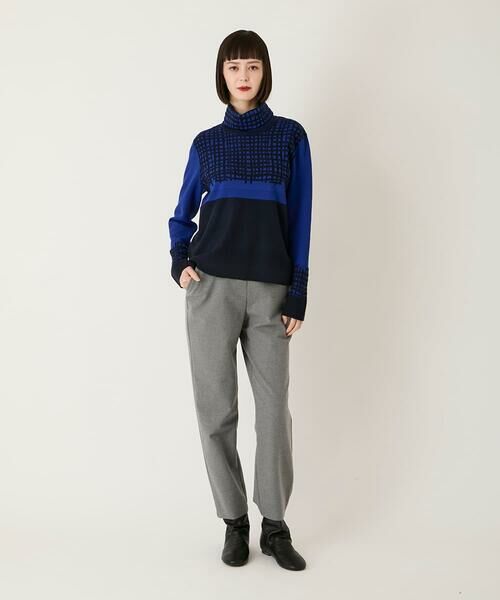 Maison de CINQ / メゾン ドゥ サンク ニット・セーター | 【小さいサイズ】チェックアクセントタートルネックニット | 詳細20