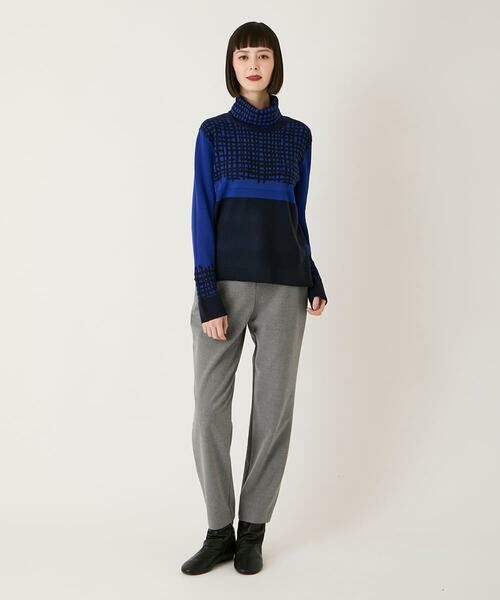 Maison de CINQ / メゾン ドゥ サンク ニット・セーター | 【小さいサイズ】チェックアクセントタートルネックニット | 詳細21