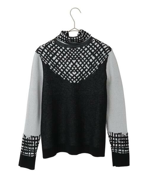Maison de CINQ / メゾン ドゥ サンク ニット・セーター | 【小さいサイズ】チェックアクセントタートルネックニット | 詳細26