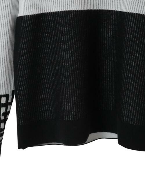 Maison de CINQ / メゾン ドゥ サンク ニット・セーター | 【小さいサイズ】チェックアクセントタートルネックニット | 詳細29