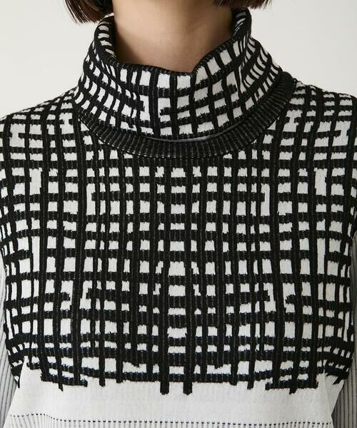 Maison de CINQ / メゾン ドゥ サンク ニット・セーター | 【小さいサイズ】チェックアクセントタートルネックニット | 詳細6