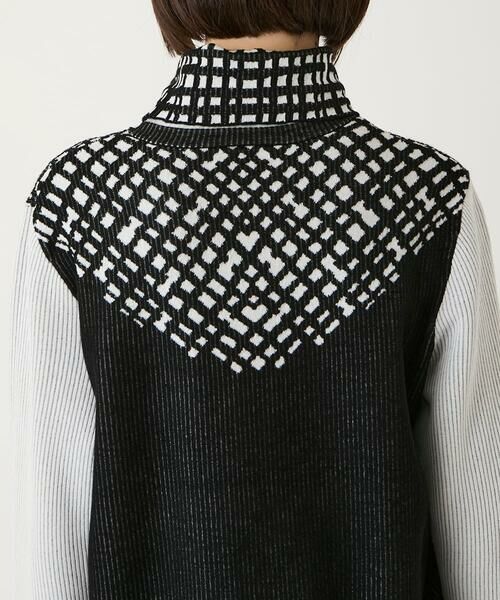 Maison de CINQ / メゾン ドゥ サンク ニット・セーター | 【小さいサイズ】チェックアクセントタートルネックニット | 詳細8