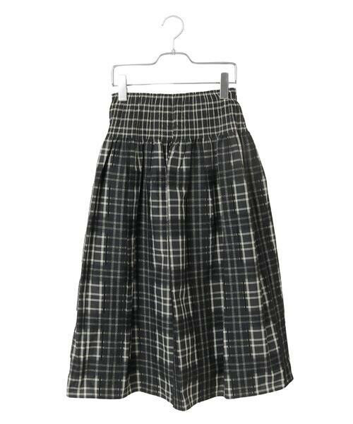 Maison de CINQ / メゾン ドゥ サンク ロング・マキシ丈スカート | 【小さいサイズ】チェックジャカードシャーリングスカート | 詳細13