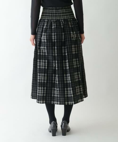 Maison de CINQ / メゾン ドゥ サンク ロング・マキシ丈スカート | 【小さいサイズ】チェックジャカードシャーリングスカート | 詳細2