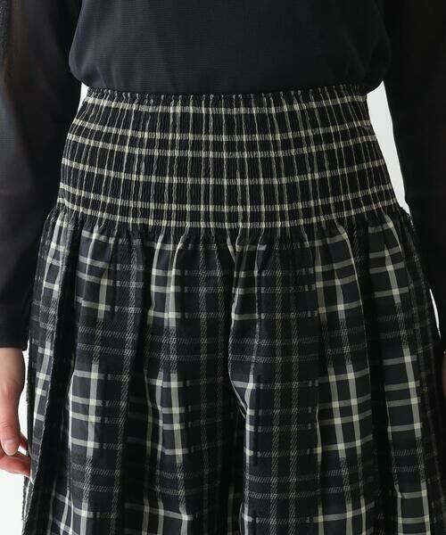 Maison de CINQ / メゾン ドゥ サンク ロング・マキシ丈スカート | 【小さいサイズ】チェックジャカードシャーリングスカート | 詳細3