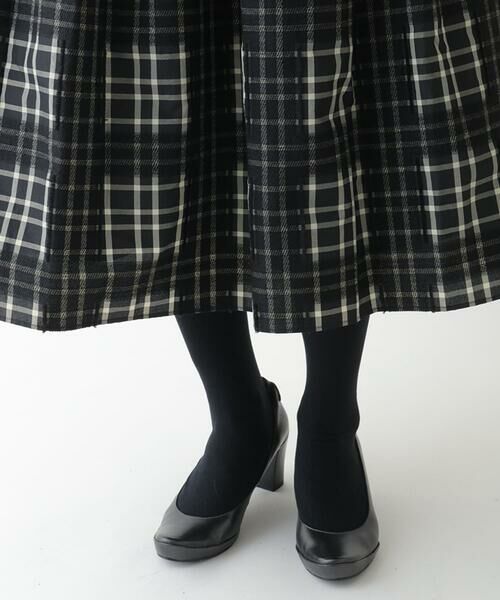 Maison de CINQ / メゾン ドゥ サンク ロング・マキシ丈スカート | 【小さいサイズ】チェックジャカードシャーリングスカート | 詳細5