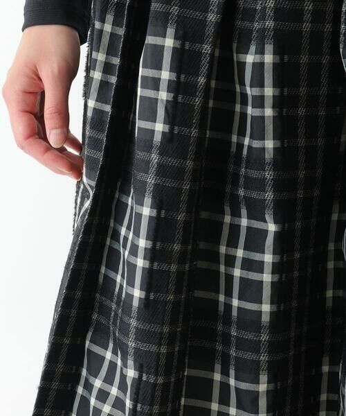 Maison de CINQ / メゾン ドゥ サンク ロング・マキシ丈スカート | 【小さいサイズ】チェックジャカードシャーリングスカート | 詳細6