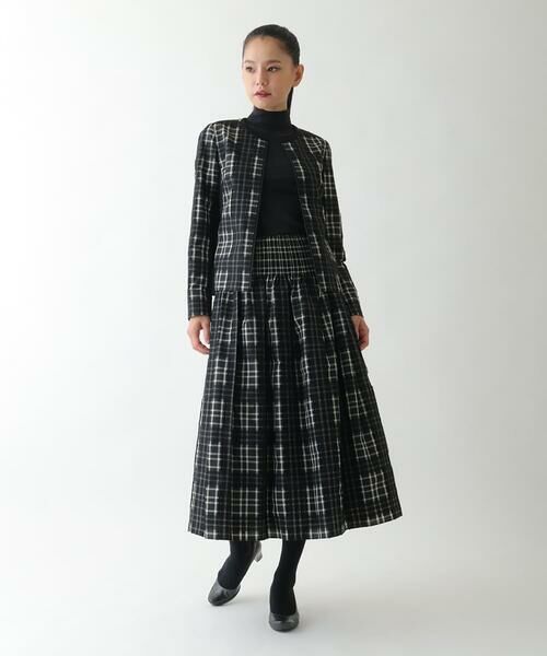 Maison de CINQ / メゾン ドゥ サンク セットアップ | 【小さいサイズ】チェックジャカードジップアップジャケット | 詳細13