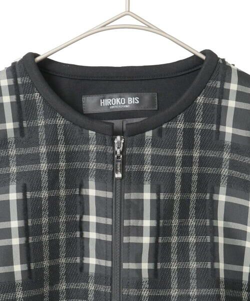 Maison de CINQ / メゾン ドゥ サンク セットアップ | 【小さいサイズ】チェックジャカードジップアップジャケット | 詳細17