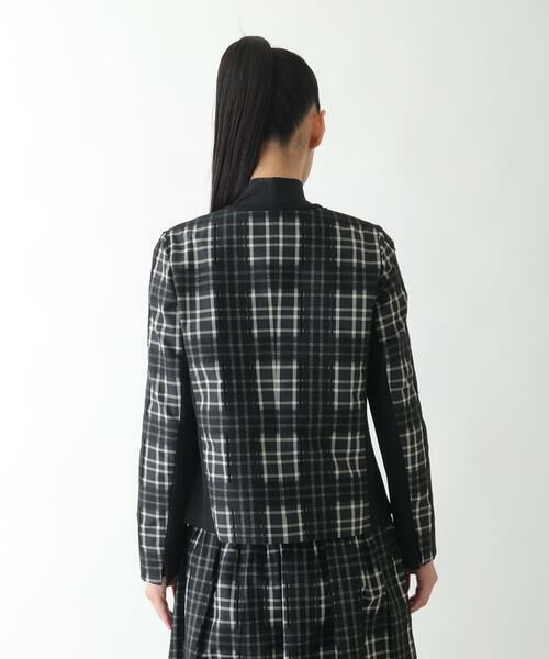 Maison de CINQ / メゾン ドゥ サンク セットアップ | 【小さいサイズ】チェックジャカードジップアップジャケット | 詳細2