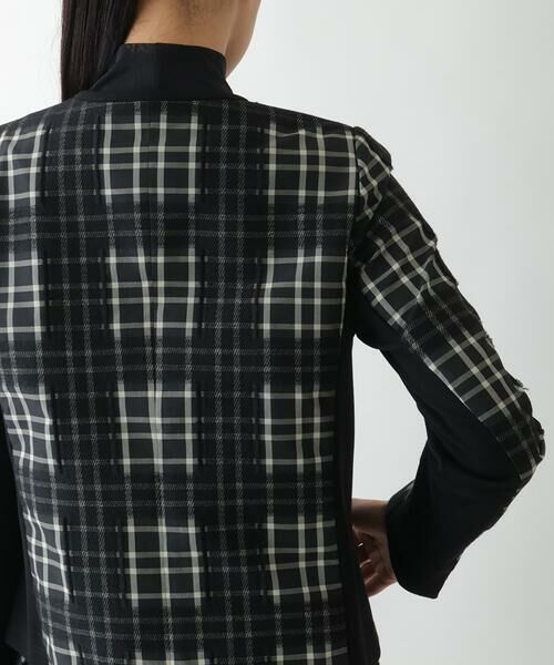 Maison de CINQ / メゾン ドゥ サンク セットアップ | 【小さいサイズ】チェックジャカードジップアップジャケット | 詳細4