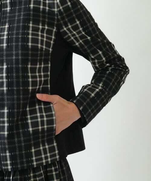 Maison de CINQ / メゾン ドゥ サンク セットアップ | 【小さいサイズ】チェックジャカードジップアップジャケット | 詳細5