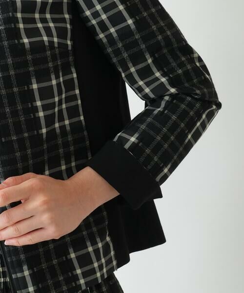 Maison de CINQ / メゾン ドゥ サンク セットアップ | 【小さいサイズ】チェックジャカードジップアップジャケット | 詳細6