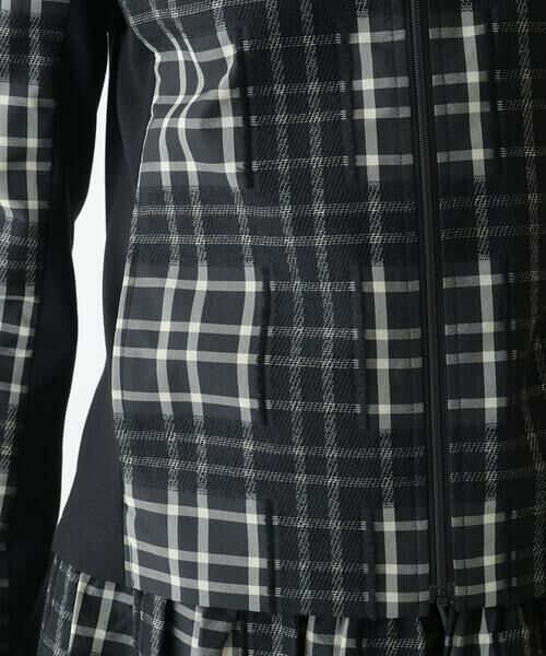 Maison de CINQ / メゾン ドゥ サンク セットアップ | 【小さいサイズ】チェックジャカードジップアップジャケット | 詳細8