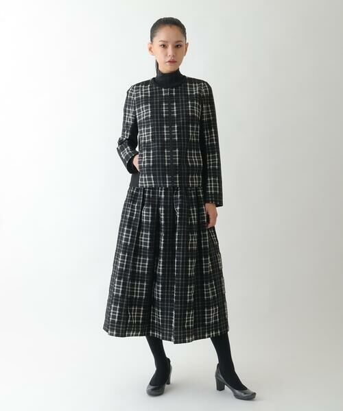 Maison de CINQ / メゾン ドゥ サンク セットアップ | 【小さいサイズ】チェックジャカードジップアップジャケット | 詳細9