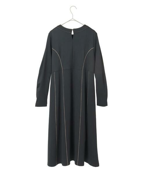 Maison de CINQ / メゾン ドゥ サンク ロング・マキシ丈ワンピース | 【小さいサイズ】ラインアクセント切り替えデザインポンチワンピース | 詳細11