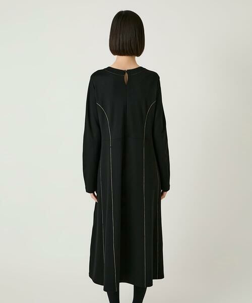 Maison de CINQ / メゾン ドゥ サンク ロング・マキシ丈ワンピース | 【小さいサイズ】ラインアクセント切り替えデザインポンチワンピース | 詳細19