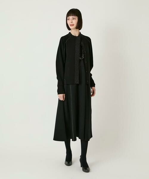 Maison de CINQ / メゾン ドゥ サンク ロング・マキシ丈ワンピース | 【小さいサイズ】ラインアクセント切り替えデザインポンチワンピース | 詳細2