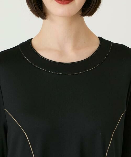 Maison de CINQ / メゾン ドゥ サンク ロング・マキシ丈ワンピース | 【小さいサイズ】ラインアクセント切り替えデザインポンチワンピース | 詳細20