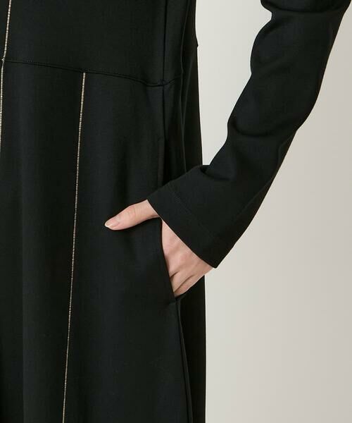 Maison de CINQ / メゾン ドゥ サンク ロング・マキシ丈ワンピース | 【小さいサイズ】ラインアクセント切り替えデザインポンチワンピース | 詳細22