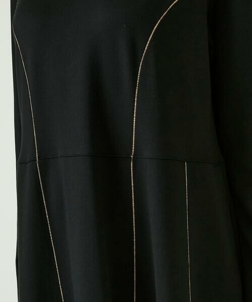 Maison de CINQ / メゾン ドゥ サンク ロング・マキシ丈ワンピース | 【小さいサイズ】ラインアクセント切り替えデザインポンチワンピース | 詳細24