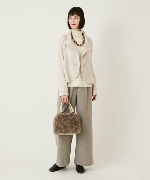 Maison de CINQ / メゾン ドゥ サンク セットアップ | 【小さいサイズ】スムースウールコンパクトジャケット | 詳細19