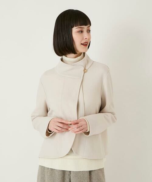Maison de CINQ / メゾン ドゥ サンク セットアップ | 【小さいサイズ】スムースウールコンパクトジャケット | 詳細2