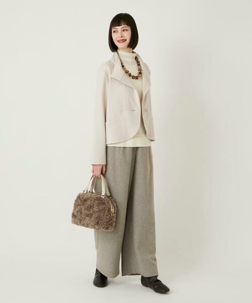 Maison de CINQ / メゾン ドゥ サンク セットアップ | 【小さいサイズ】スムースウールコンパクトジャケット | 詳細21