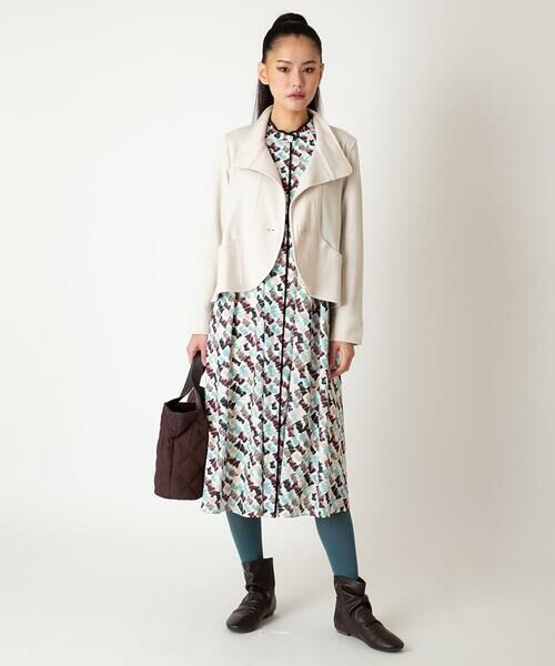 Maison de CINQ / メゾン ドゥ サンク セットアップ | 【小さいサイズ】スムースウールコンパクトジャケット | 詳細24