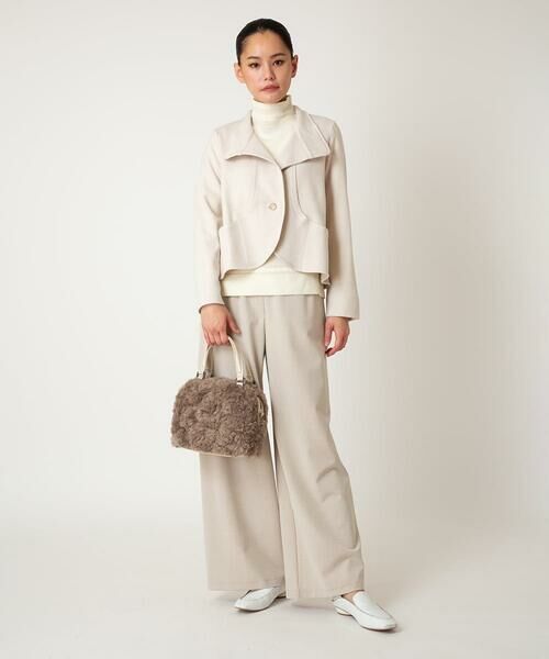 Maison de CINQ / メゾン ドゥ サンク セットアップ | 【小さいサイズ】スムースウールコンパクトジャケット | 詳細26