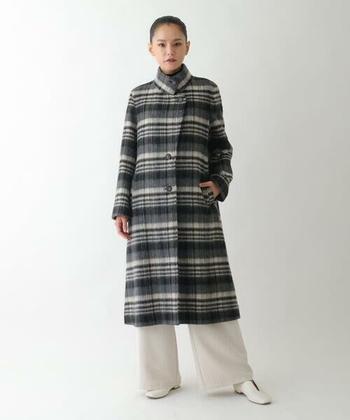 Maison de CINQ / メゾン ドゥ サンク その他アウター | 【小さいサイズ】ウールシャギーチェック柄コート | 詳細10
